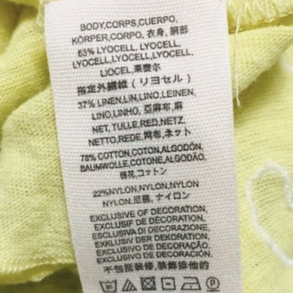 ❣️HP❣️Free People Yellow Cold Shoulder Floral Flowy Spring Top. Sz:XS - Picture 7 of 7